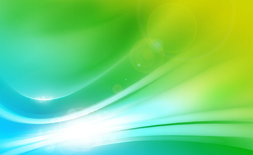 Ikuti The Light, green, blue, and yellow light wallpaper digital, Aero, Colourful, Wallpaper HD HD wallpaper