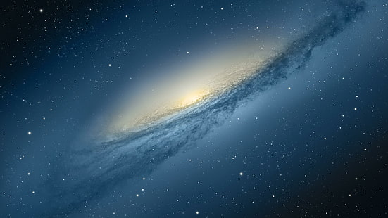 galassia, blu, stelle, galassia a spirale, costellazione, cielo, universo, oggetto astronomico, spazio, spazio, astronomia, Sfondo HD HD wallpaper
