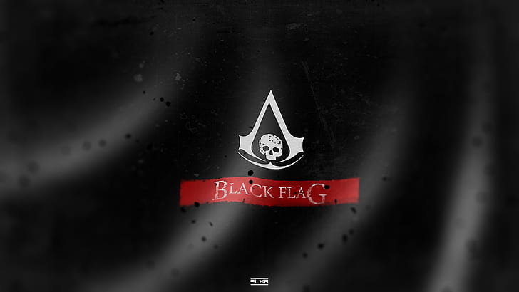 Assassin's Creed Black Flag Black HD, видео игри, черно, s, флаг, убиец, creed, HD тапет