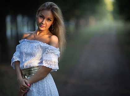 블라디미르 니콜라 예프, 맨 손으로 어깨, 야외 여성, 여자, 모델, 인물, 500px, HD 배경 화면 HD wallpaper
