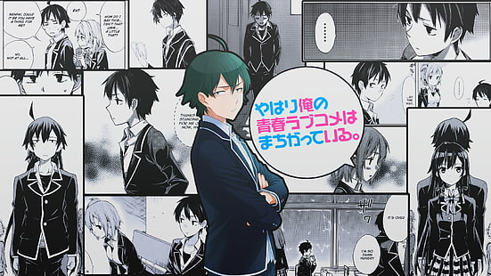 Anime, My Teen Romantic Comedy SNAFU, Hikigaya Hachiman, HD tapet HD wallpaper