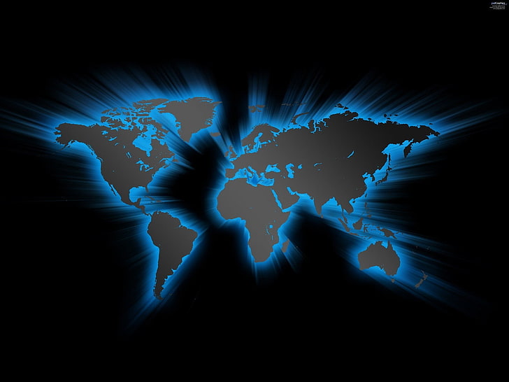 плакат на световната карта, карта, HD тапет