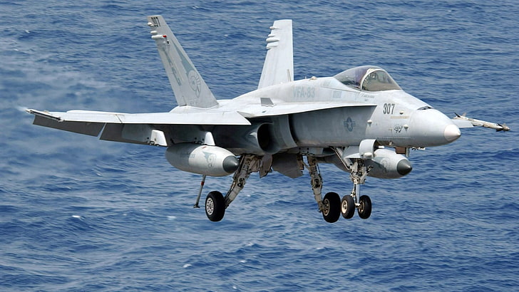 เฮลิคอปเตอร์ RC สีขาวและดำเครื่องบินทหารเครื่องบินไอพ่นท้องฟ้า McDonnell Douglas F / A-18 Hornet กองทัพเรือสหรัฐอเมริกาทหารเครื่องบิน, วอลล์เปเปอร์ HD