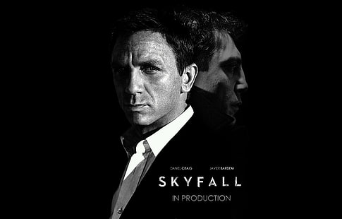 Skyfall-affisch, skådespelare, 2012, Daniel Craig, agent, James Bond, SKYFALL, 007 koordinerar 