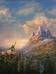 Der gute Dinosaurier, Pixar, Animation, HD-Hintergrundbild HD wallpaper