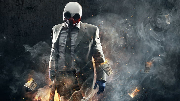 Payday 2, Game, Mask, payday 2, game, mask, HD wallpaper