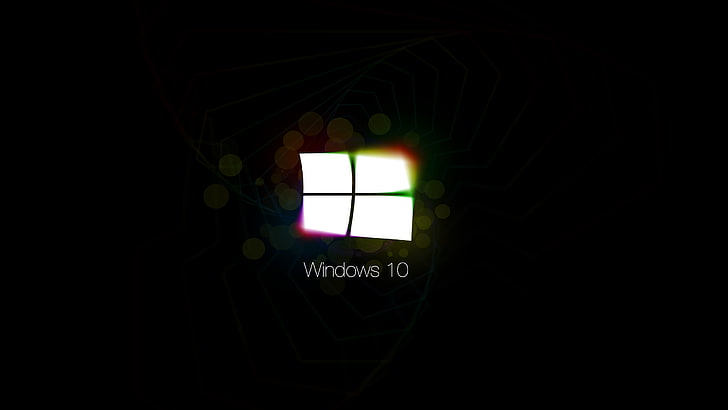 Windows 10, Microsoft Windows, Windows 10 Yıldönümü, karanlık, siyah, HD masaüstü duvar kağıdı