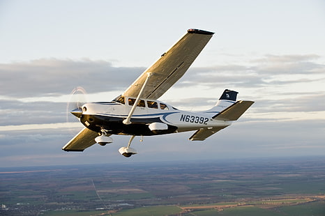 Cessna, vuelo, avión, vehículo, Fondo de pantalla HD HD wallpaper