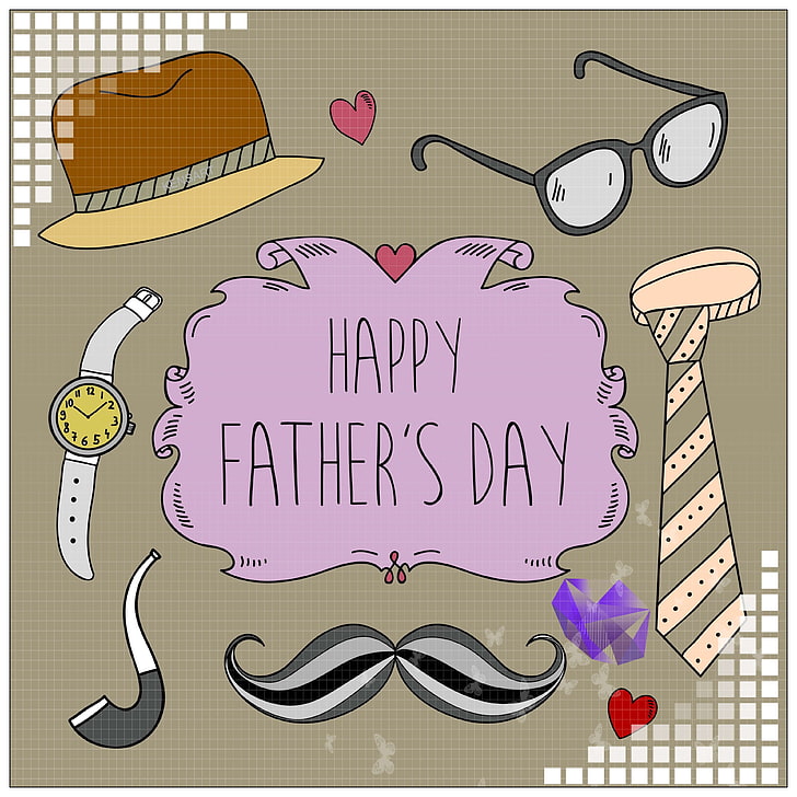 card, fathers day, wishes, HD wallpaper