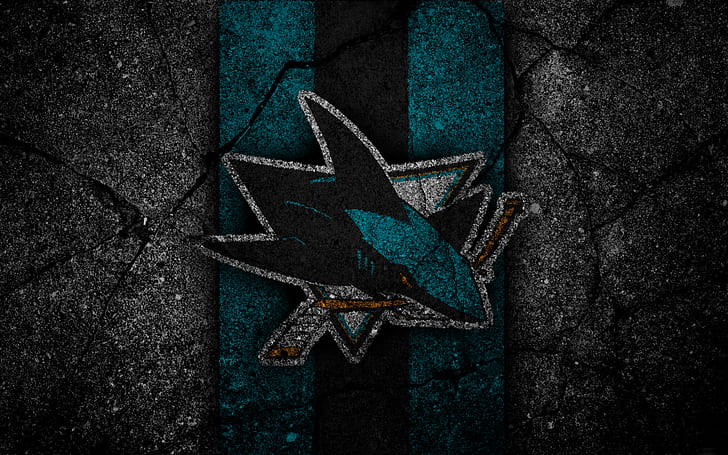 Hockey, San Jose Sharks, Emblem, Logo, NHL, Sfondo HD