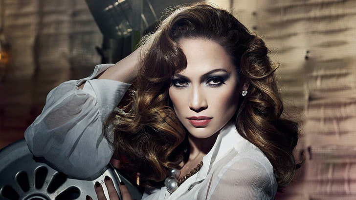 Jennifer Lopez, makijaż, kobiety, celebrytka, Tapety HD