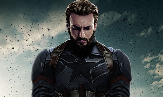 Капитан Америка, Крис Эванс, Стивен Роджерс, Мстители: Бесконечная война, HD обои HD wallpaper