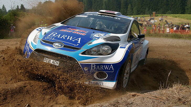 Ford On Rally, ford, rally, fiesta, cars, HD wallpaper