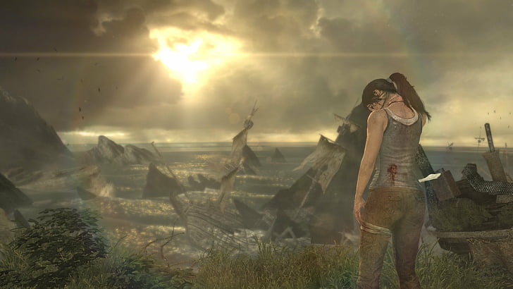 Tomb Raider, Tomb Raider (2013), Landscape, Lara Croft, Sun, Video Game, HD тапет