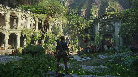 man med riflespelapplikation, Uncharted 4: A Thief's End, uncharted, PlayStation 4, HD tapet HD wallpaper