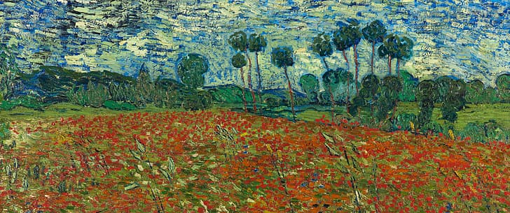 Vincent van Gogh, malarstwo, obraz olejny, olej na płótnie, impresjonizm, Tapety HD