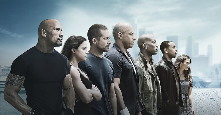 Paul Walker, Vin Diesel, Dwayne Johnson, Jordana Brewster, Seven, Cars, the, Mia, Men, Girls, and, Wallpaper, Family, Women, Vin Diesel, Paul Walker, Team, Dwayne Johnson, Michelle Rodriguez, Year, Letty,Film, film, Ludacris, Tyrese Gibson, Brian, Boys, Universal Pictures, Fast, 2015, Roman, This, Fast & amp;Furious 7, Furious 7, Hobbs, O'Conner, Toretto, Dominic, Fast and Furious 7, Furious, Sfondo HD