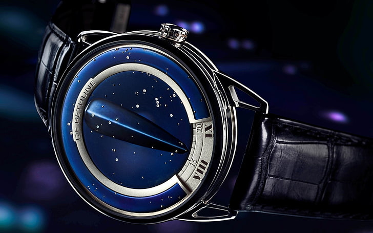 bethune montres homme style-Marque publicitaire wallpa .., montre ronde argentée avec bracelet en cuir, Fond d'écran HD