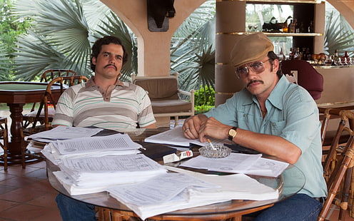 Fernsehserie, Pablo Escobar, Narcos, Wagner Moura, Raúl Méndez, HD-Hintergrundbild HD wallpaper