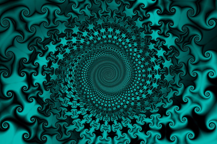 abstraction, pattern, spiral, HD wallpaper