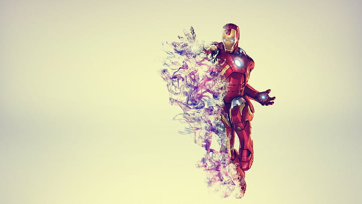 Iron Man, fondo simple, papel de pared de iron man, iron man, fondo simple, Fondo de pantalla HD