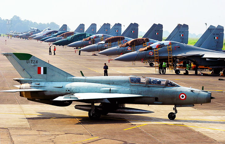 Aviazione, Base, Il MiG-29, combattente multi-ruolo, Il MiG-21, Vista laterale, supersonico, Fulcro, Fishbed, Mikoyan, Gurevich, Sfondo HD