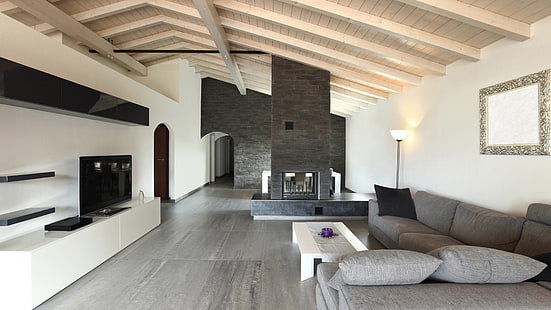 imagem de sala de estar de design de interiores, HD papel de parede HD wallpaper
