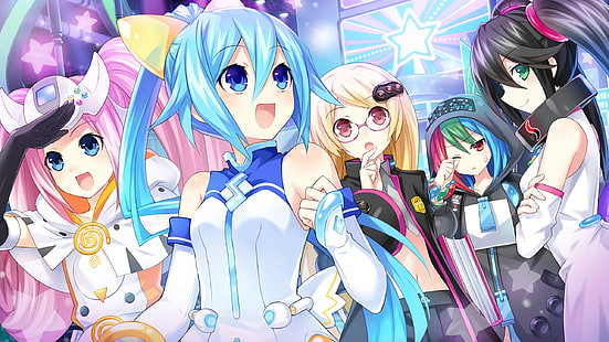 anime, anime girls, Hyperdimension Neptunia, Superdimension Neptune, Tsunako, Sfondo HD HD wallpaper