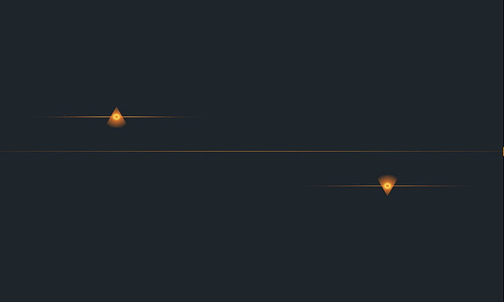 Abstrakt, Dreieck, Orange, einfacher Hintergrund, HD-Hintergrundbild