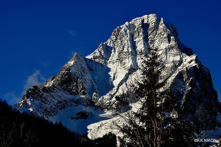 Spitzmauer Dead Mountains Austria, montagna innevata, neve, gebirge, berge, montagne, natura e paesaggi, Sfondo HD