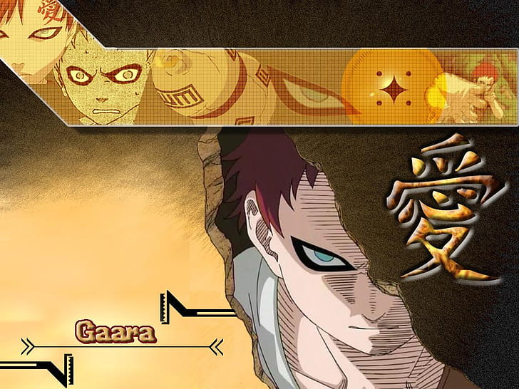 démon de sang Gaara Anime Naruto HD Art, démon, sang, désert, sable, gaara, tuer, Fond d'écran HD