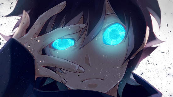 緑の目の男性アニメキャラクター、Kekkai Sensen、レオナルド・ウォッチ、 HDデスクトップの壁紙 HD wallpaper