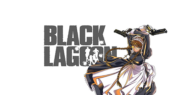 Black Lagoon, garotas de anime, Roberta, HD papel de parede HD wallpaper