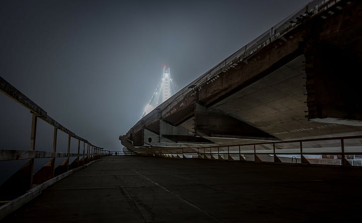 Nebel, Brücke, HD-Hintergrundbild