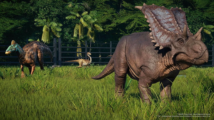 Jurassic World Evolution, екранна снимка, 4K, HD тапет