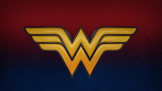 Wonder Woman 3D-logotyp 4K, Logo, Wonder, Woman, HD tapet HD wallpaper
