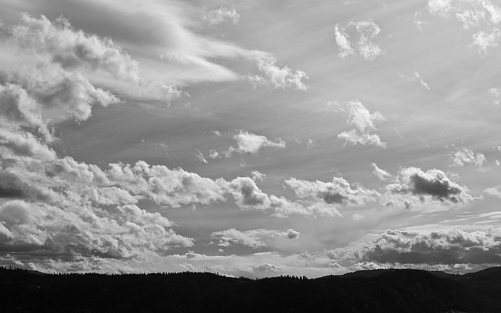 cloudy sky, clouds, landscape, contrast, 16:10, Canada, spring, summer, fall, winter, HD wallpaper