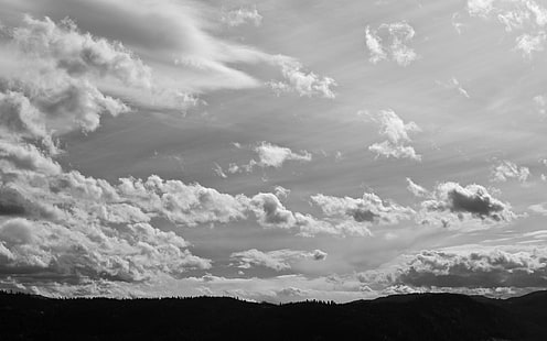 cielo nuvoloso, nuvole, paesaggio, contrasto, 16:10, Canada, primavera, estate, autunno, inverno, Sfondo HD HD wallpaper