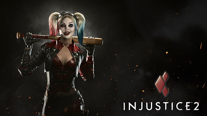 injustice 2, harley quinn, smiling, Games, HD wallpaper