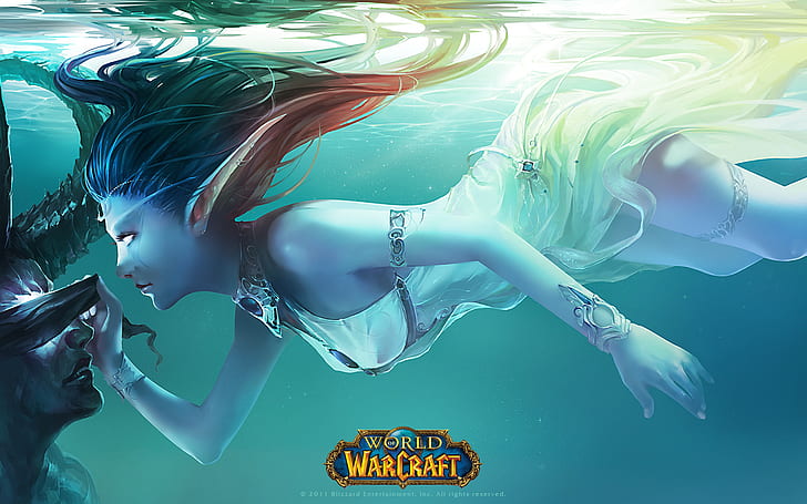 Warcraft, World Of Warcraft, Illidan Stormrage, Tyrande Whisperwind, HD тапет