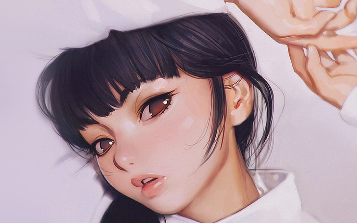 かわいい恥ずかしがり屋のアニメの女の子 アニメの女性キャラクター かわいい 女の子 アニメ Hdデスクトップの壁紙 Wallpaperbetter