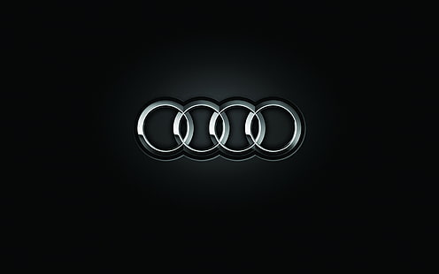 Дигитален тапет на Audi, светлина, ауди, лого, черен фон, марка, HD тапет HD wallpaper