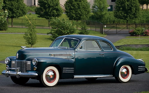 1941 Cadillac Series 62, blue vintage car, cars, 1920x1200, cadillac, cadillac series 62, HD wallpaper HD wallpaper