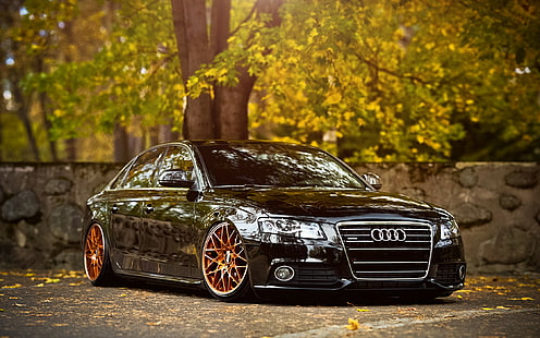Auto, Audi, Audi A4, Herbst, Glanz, HD-Hintergrundbild HD wallpaper