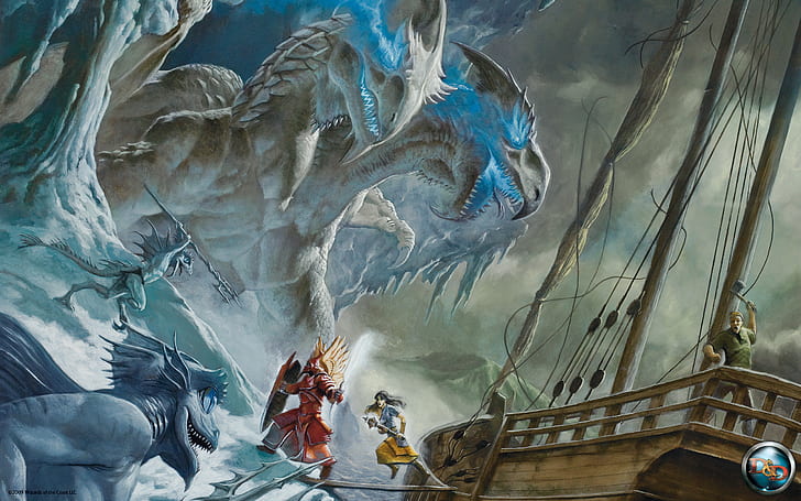 Dragon Dungeons and Dragons HD, fantasia, dragão e dragões, masmorras, HD papel de parede