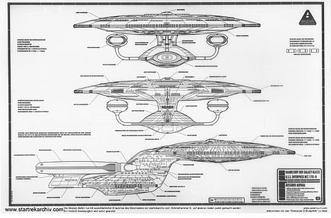 plans de Star Trek galaxie classe entreprise d schémas Star Trek 6611x4372 Space Galaxies HD Art, Star Trek, plans, Fond d'écran HD HD wallpaper