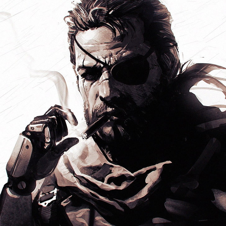 Ilya Kuvshinov, Metal Gear Solid V: The Phantom Pain, Venom Snake, Fondo de pantalla HD