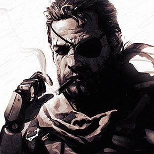 Ilya Kuvshinov, Metal Gear Solid V: The Phantom Pain, Venom Snake, HD wallpaper HD wallpaper