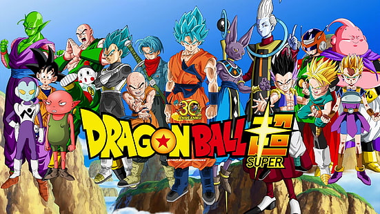 Dragon Ball, Dragon Ball Super, Beerus (ดราก้อนบอล), Chiaotzu (ดราก้อนบอล), Goku, Goten (Dragon Ball), Gotenks (ดราก้อนบอล), Great Saiyaman (ดราก้อนบอล), Jaco Teirimentenpibosshi, Krillin (ดราก้อนบอล), Kyabe (Dragon Ball), Majin Buu, Monaka (Dragon Ball), Piccolo (Dragon Ball), SSGSS Goku, SSGSS Vegeta, Tien Shinhan (Dragon Ball), Trunks (Dragon Ball), Vegeta (Dragon Ball), Whis (Dragon Ball), วอลล์เปเปอร์ HD HD wallpaper