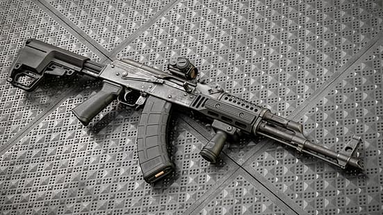 أسلحة ، بندقية ، سلاح ، مخصص ، كلاشينكوف ، كلاشينكوف ، بندقية هجومية ، akm، خلفية HD HD wallpaper